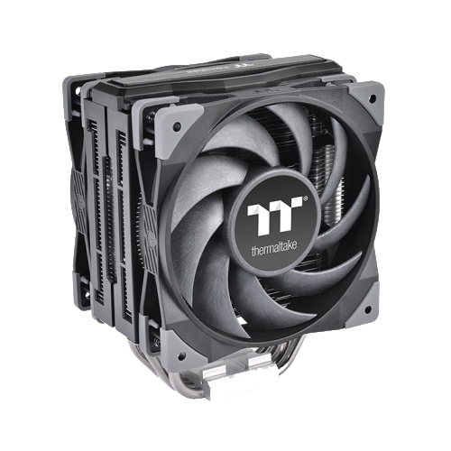 מאוורר למעבד Thermaltake TOUGHAIR 510 2X120mm - מבע שחור