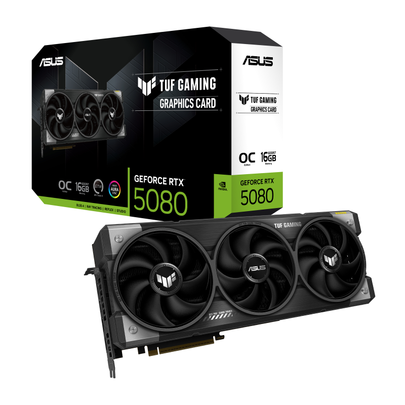 כרטיס מסך ASUS TUF Gaming GeForce RTX 5080 16GB GDDR7 OC Edition