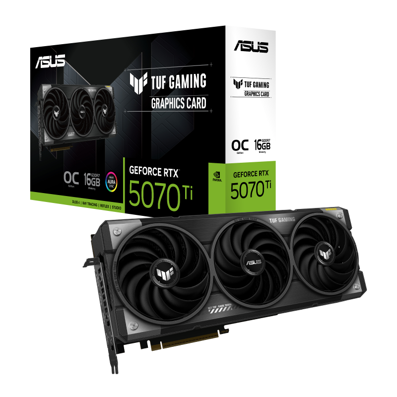 כרטיס מסך ASUS GeForce RTX 5070 Ti TUF 16GB OC