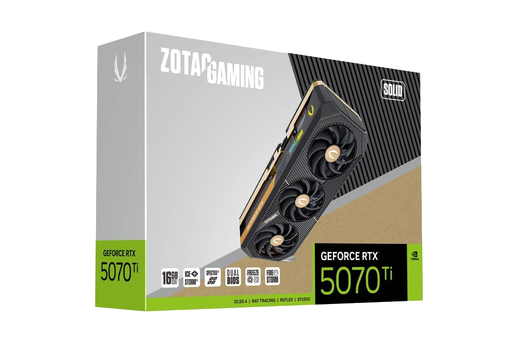 כרטיס מסך ZOTAC GeForce RTX 5070 Ti GAMING SOLID 16G